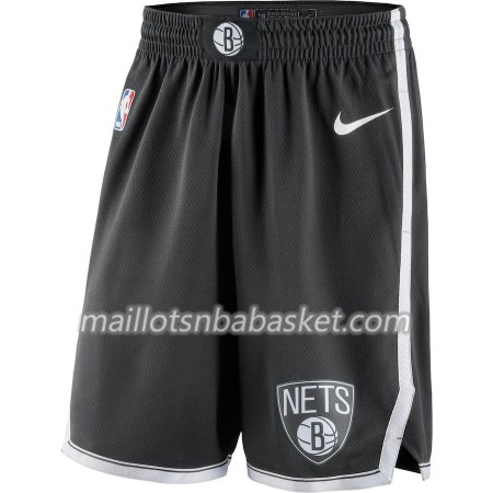Brooklyn Nets Homme Shorts Noir 2018-19 Nike Swingman